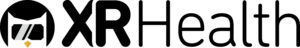 XRHealth logo featuring a stylized owl wearing virtual reality goggles next to the text "XRHealth" in bold, black font on a white background.